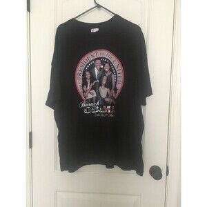 Hanes Heavyweight Tee Barack Obama & First Family T-Shirt Men's Size 3XL 54-56